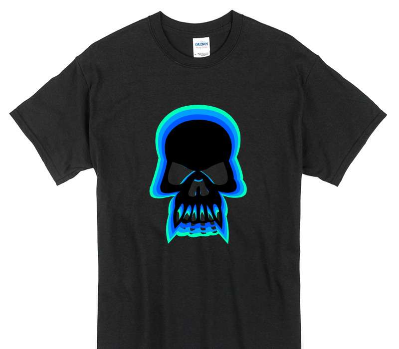 Custom Gildan 100% Cotton Black T-Shirt