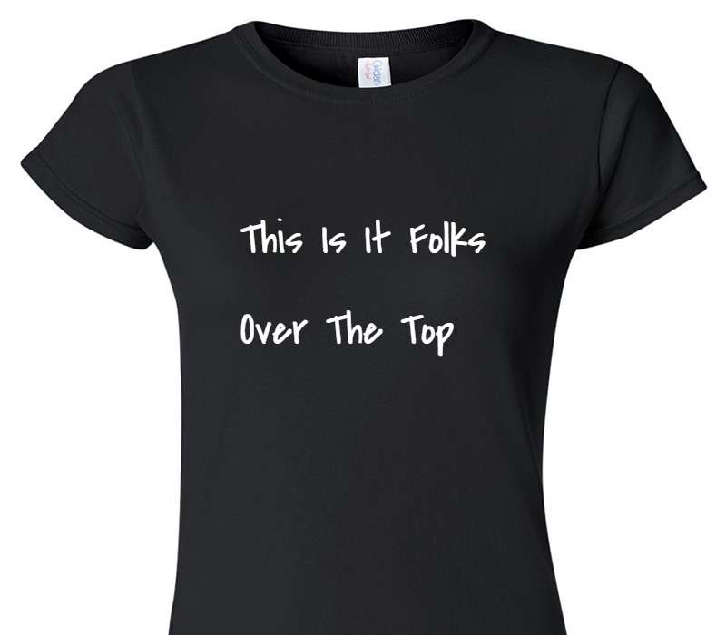 Custom Womens Soft Style 100% Cotton Black T-Shirt