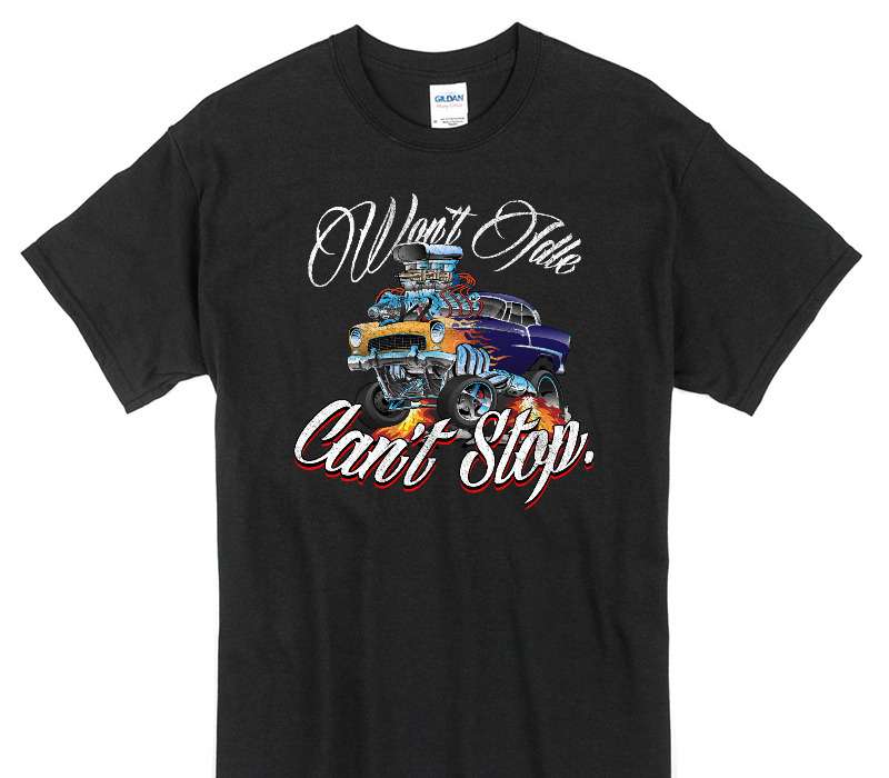 Custom Gildan 100% Cotton Black T-Shirt