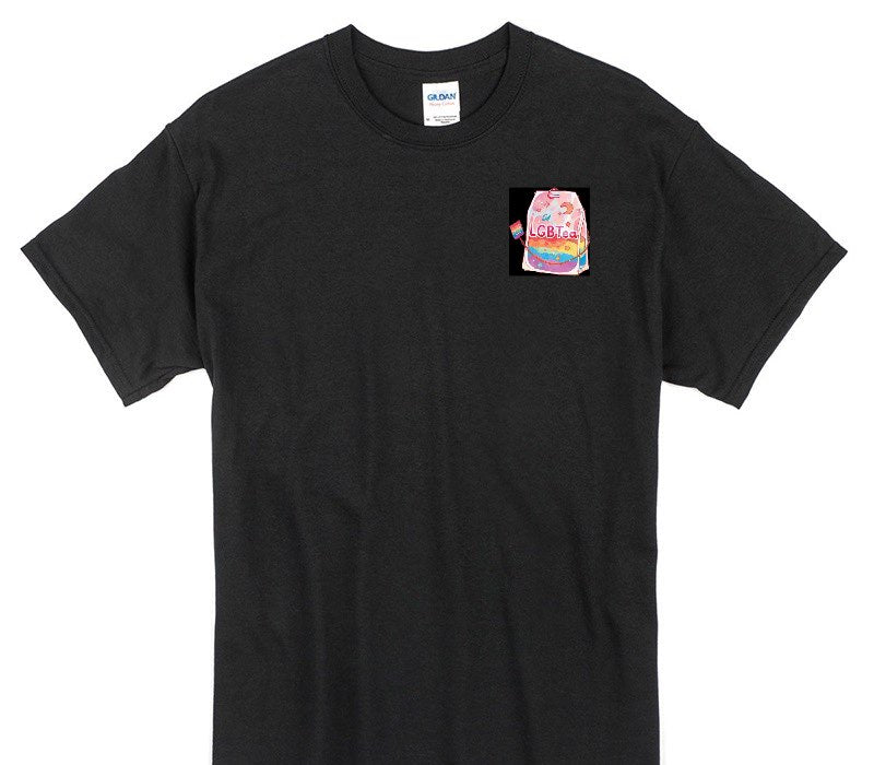 Custom Gildan 100% Cotton Black T-Shirt