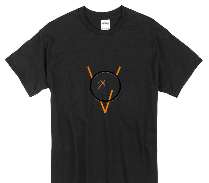 Custom Gildan 100% Cotton Black T-Shirt