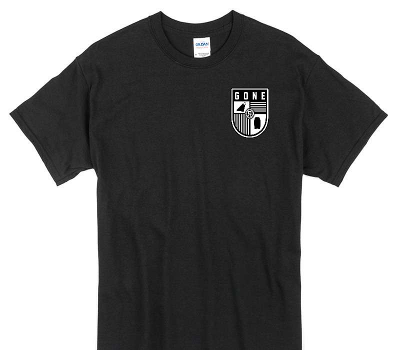 Custom Gildan 100% Cotton Black T-Shirt