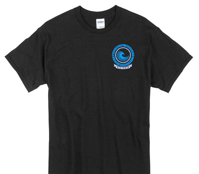 Custom Gildan 100% Cotton Black T-Shirt