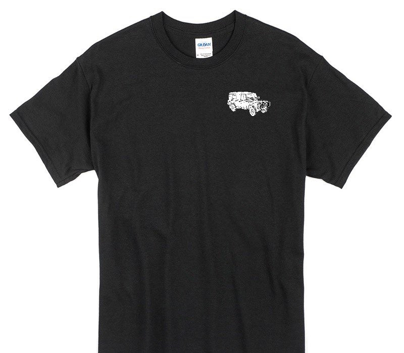 Custom Gildan 100% Cotton Black T-Shirt