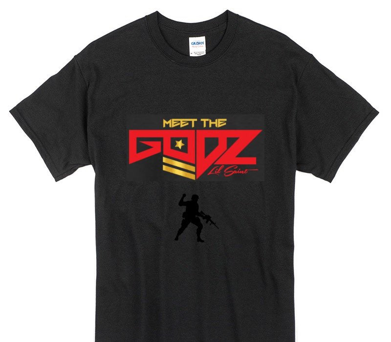 Custom Gildan 100% Cotton Black T-Shirt