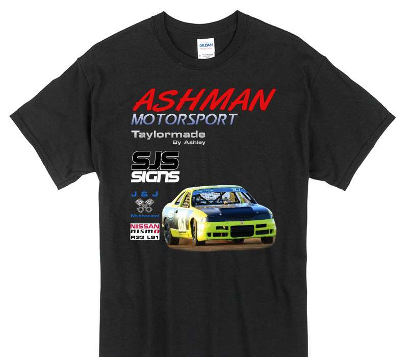 Custom Gildan 100% Cotton Black T-Shirt
