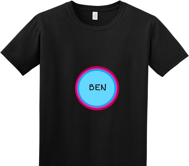 Custom Adult Soft Style 100% Cotton Black T-Shirt
