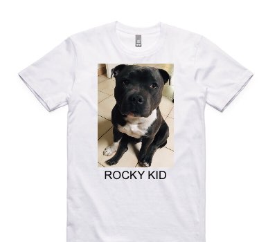 Custom AS Colour 100% Cotton White T-Shirt