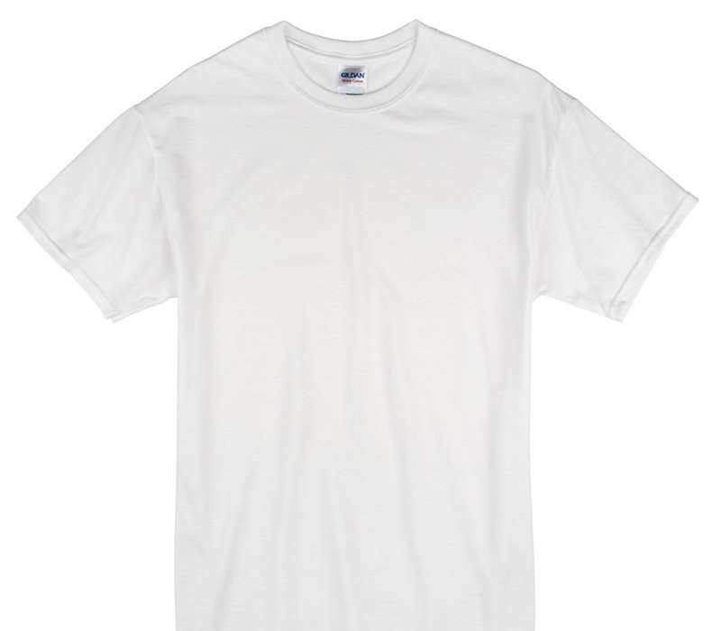 Custom Gildan 100% Cotton White T-Shirt