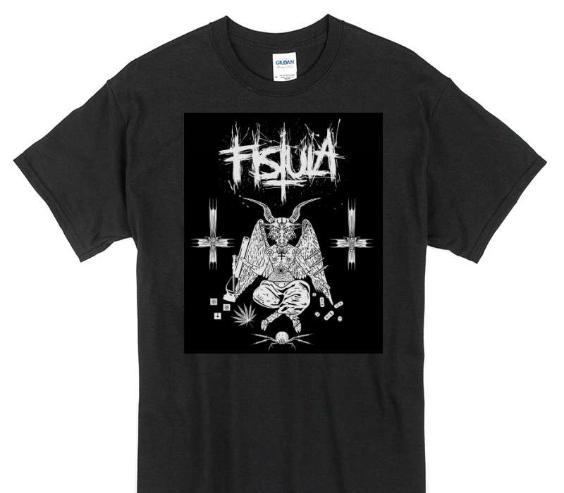 Custom Gildan 100% Cotton Black T-Shirt