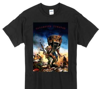 Custom Gildan 100% Cotton Black T-Shirt