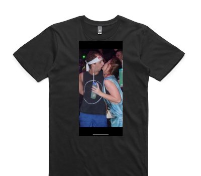 Custom AS Colour 100% Cotton Black T-Shirt