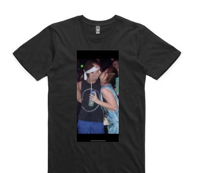 Custom AS Colour 100% Cotton Black T-Shirt