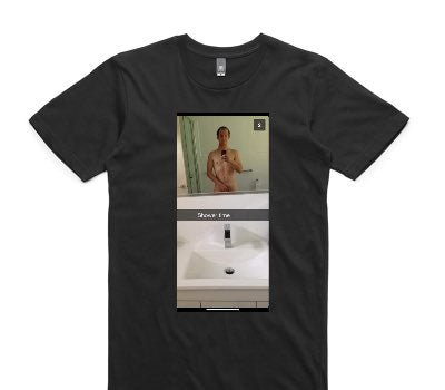 Custom AS Colour 100% Cotton Black T-Shirt