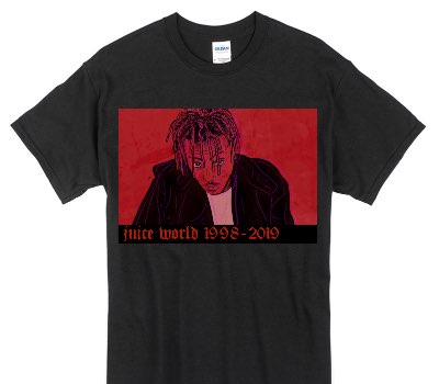 Custom Gildan 100% Cotton Black T-Shirt
