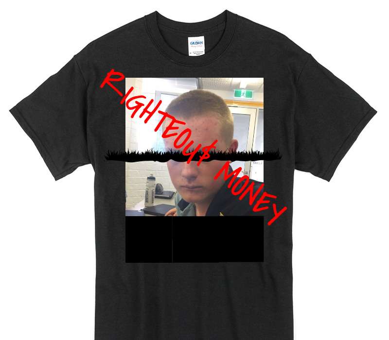 Custom Gildan 100% Cotton Black T-Shirt