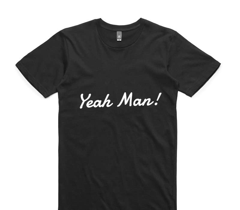 Custom AS Colour 100% Cotton Black T-Shirt