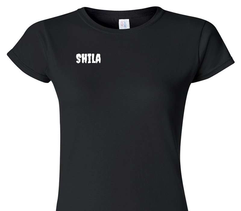 Custom Womens Soft Style 100% Cotton Black T-Shirt