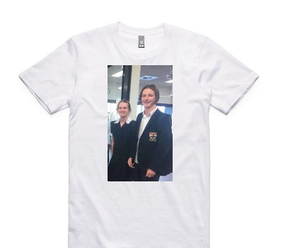 Custom AS Colour 100% Cotton White T-Shirt