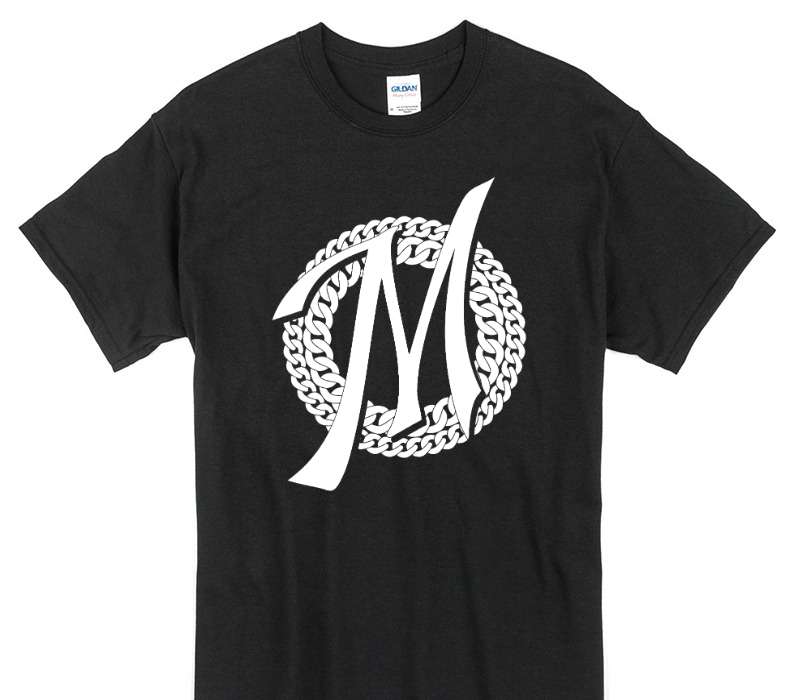 Custom Gildan 100% Cotton Black T-Shirt