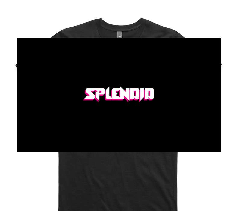 Custom AS Colour 100% Cotton Black T-Shirt
