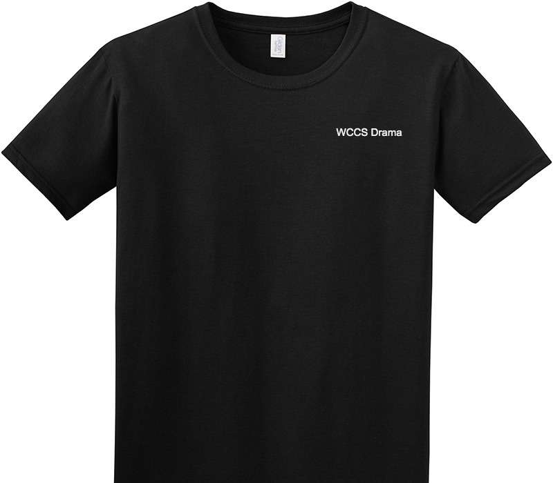 Custom Adult Soft Style 100% Cotton Black T-Shirt