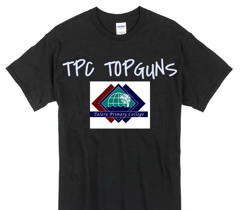 Custom Gildan 100% Cotton Black T-Shirt