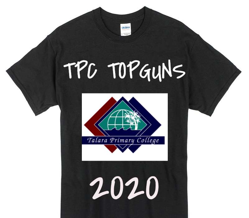 Custom Gildan 100% Cotton Black T-Shirt