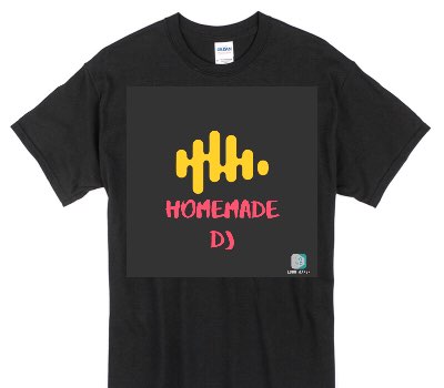 Custom Gildan 100% Cotton Black T-Shirt