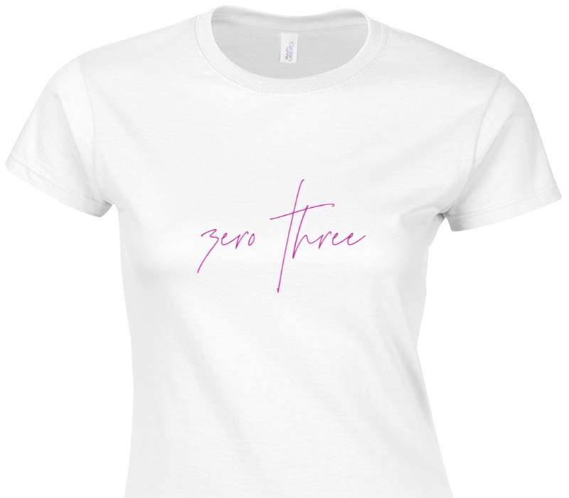 Custom Womens Soft Style 100% Cotton White T-Shirt