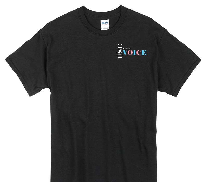 Custom Gildan 100% Cotton Black T-Shirt