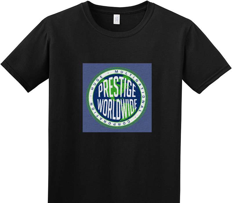 Custom Adult Soft Style 100% Cotton Black T-Shirt