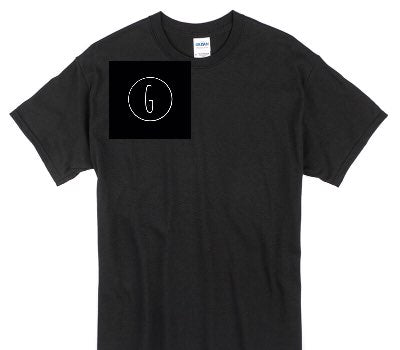 Custom Gildan 100% Cotton Black T-Shirt