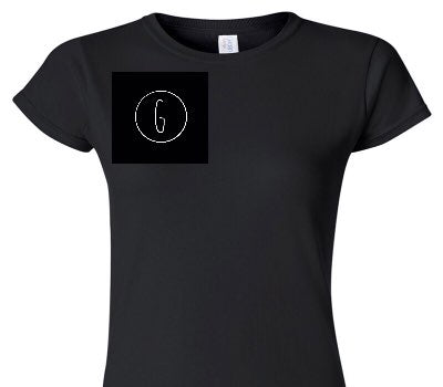 Custom Womens Soft Style 100% Cotton Black T-Shirt