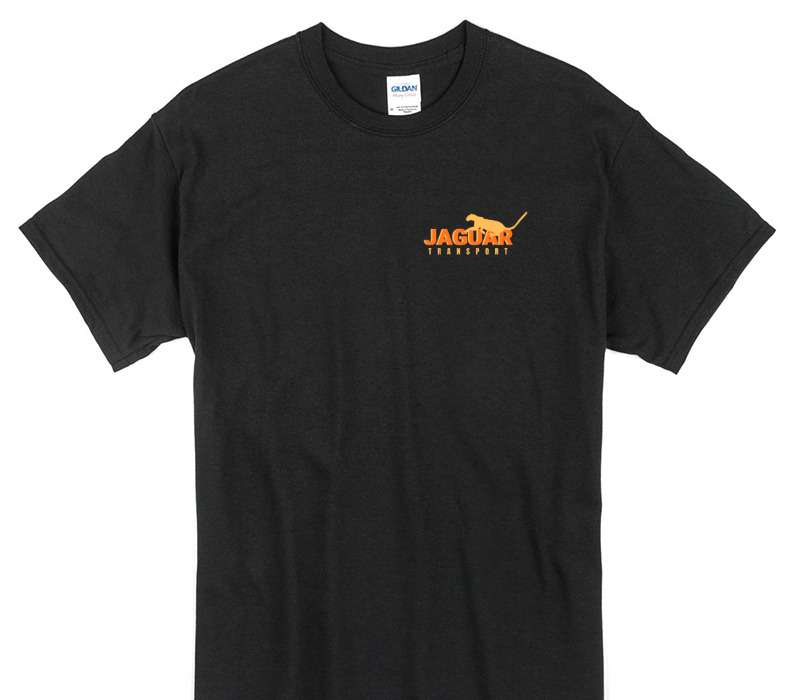 Custom Gildan 100% Cotton Black T-Shirt