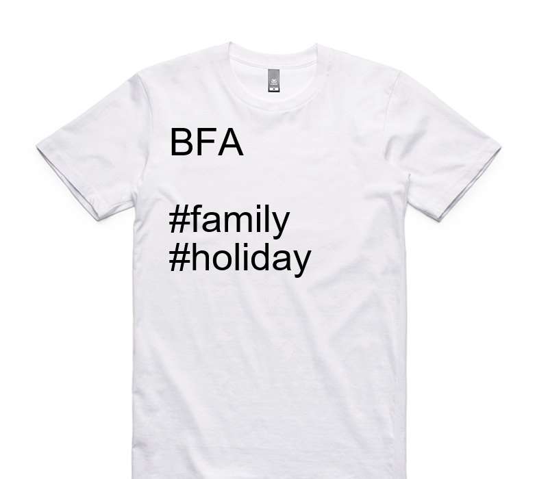 Custom AS Colour 100% Cotton White T-Shirt
