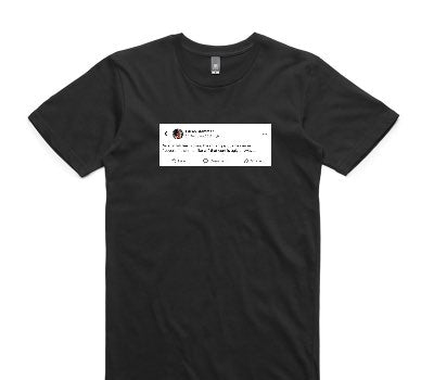 Custom AS Colour 100% Cotton Black T-Shirt