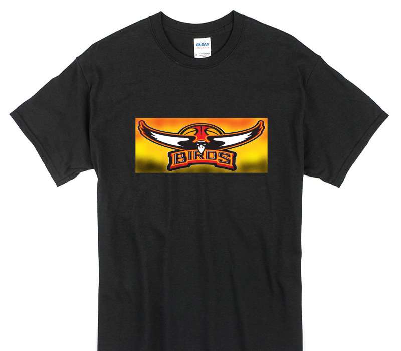 Custom Gildan 100% Cotton Black T-Shirt