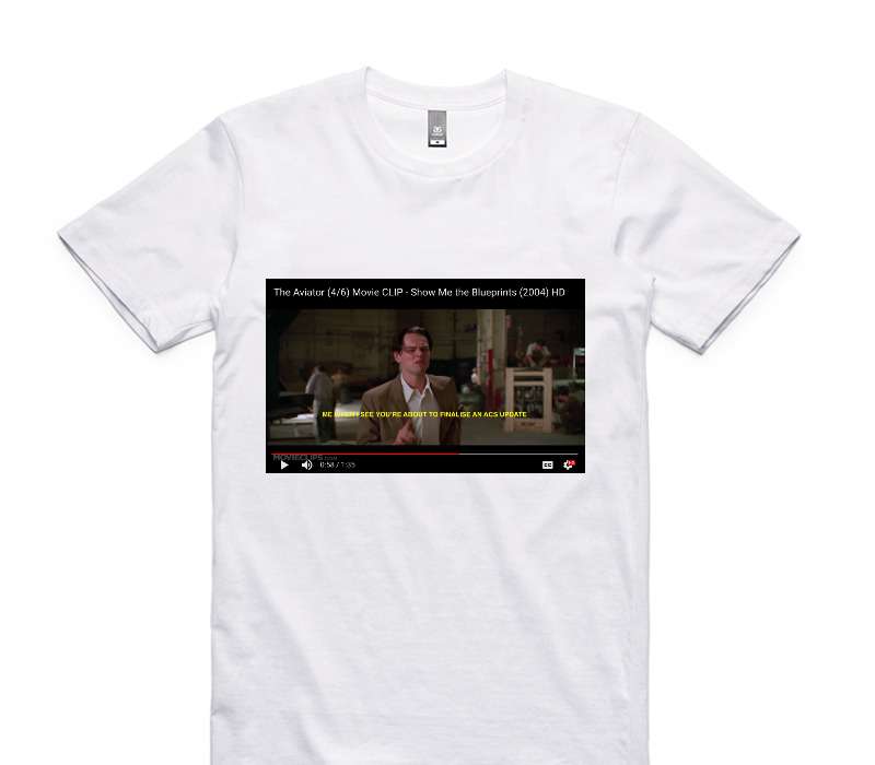 Custom AS Colour 100% Cotton White T-Shirt