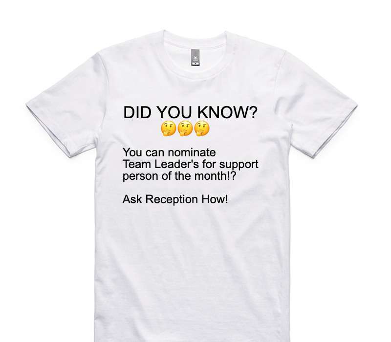 Custom AS Colour 100% Cotton White T-Shirt