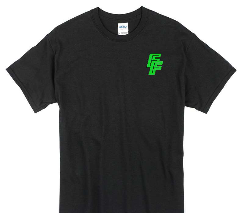 Custom Gildan 100% Cotton Black T-Shirt