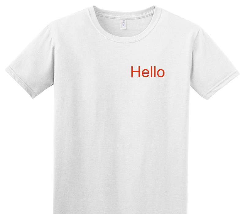 Custom Adult Soft Style 100% Cotton White T-Shirt