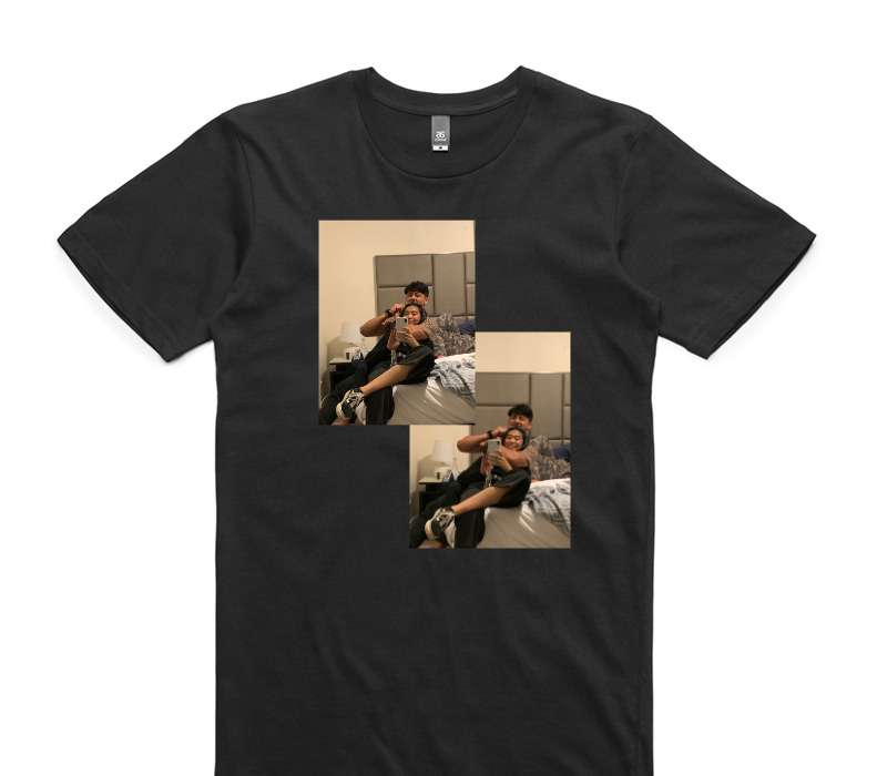 Custom AS Colour 100% Cotton Black T-Shirt