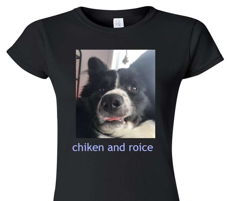 Custom Womens Soft Style 100% Cotton Black T-Shirt