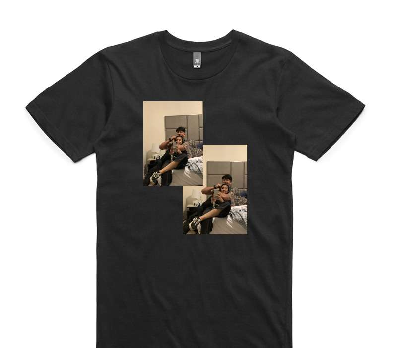 Custom AS Colour 100% Cotton Black T-Shirt