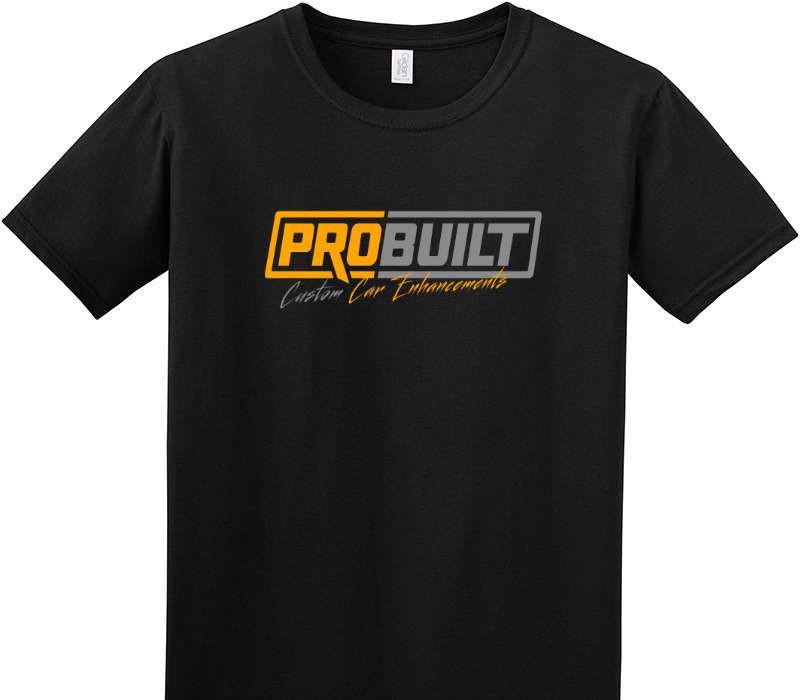 Custom Adult Soft Style 100% Cotton Black T-Shirt
