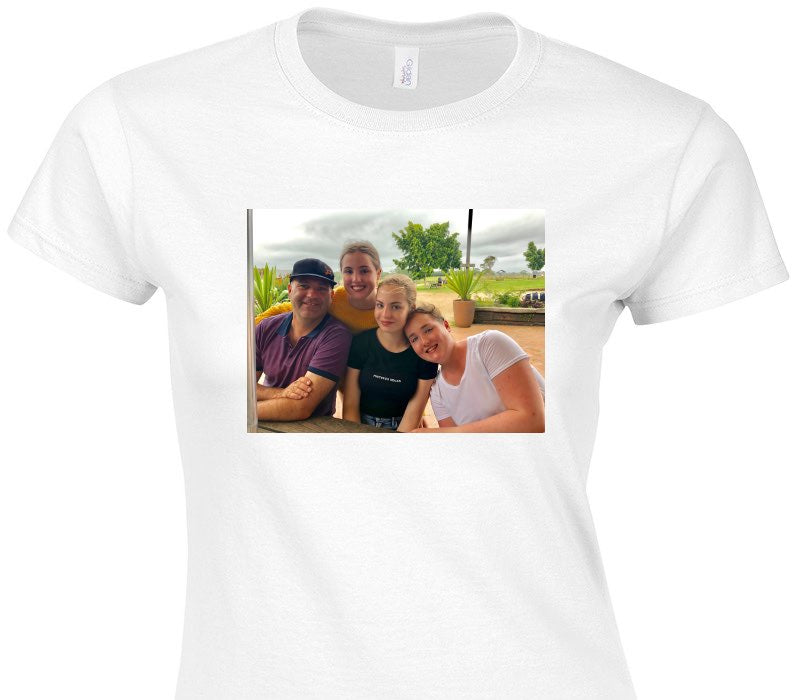 Custom Womens Soft Style 100% Cotton White T-Shirt