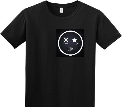 Custom Adult Soft Style 100% Cotton Black T-Shirt