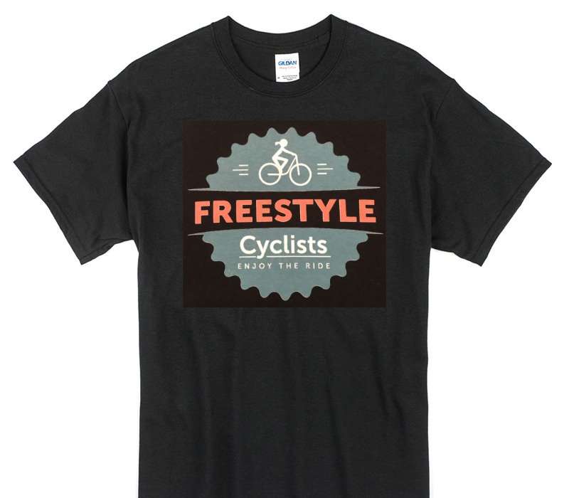 Custom Gildan 100% Cotton Black T-Shirt