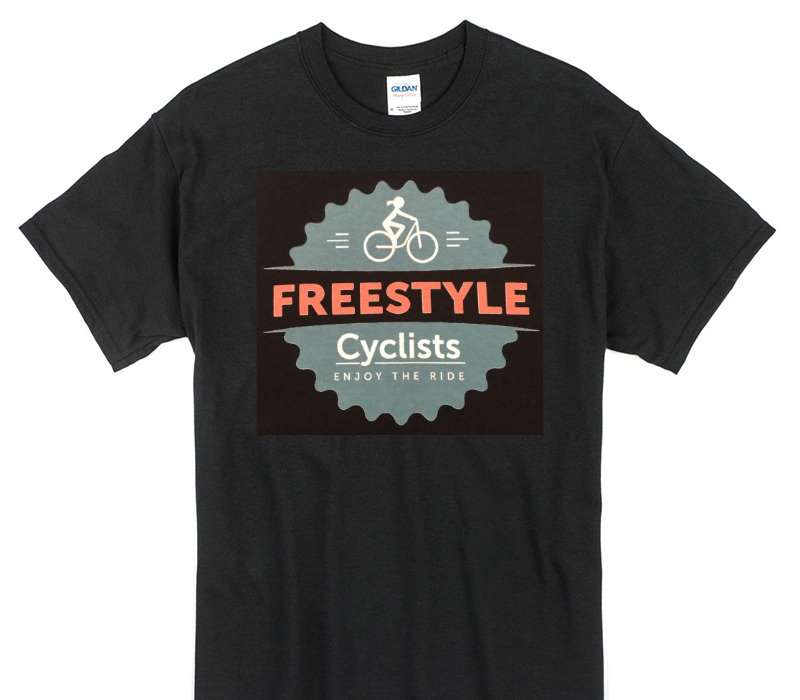 Custom Gildan 100% Cotton Black T-Shirt